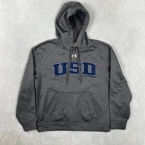 San Diego Toreros Hoodie Sweatshirt Mens Small Gray NCAA College Under Armour